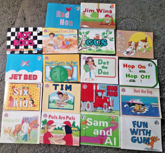 *Modern Curriculum Press Phonics Practice Readers Short Vowels Set A1 B1 Vintage