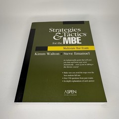Bar Review Ser.: Strategies and Tactics® for the Mbe® : Multistate Bar Exam…