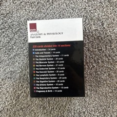 Anatomy & Physiology Flash Cards Scientific Publishing 335 Cards Pre-Med Box