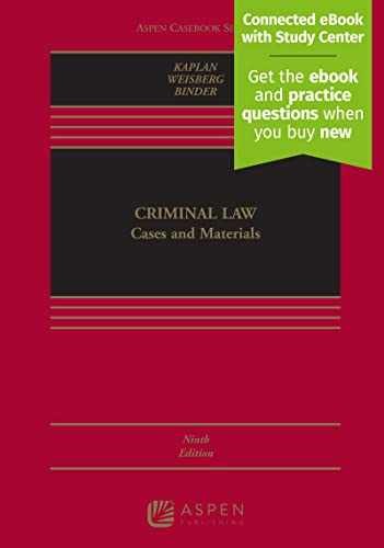 Criminal Law: Cases and Materials – Hardcover, by John Kaplan; Robert – Good
