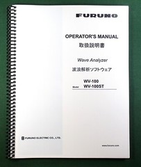 Furuno Wave Analyzer Operator’s Manual: Full Color 32 pages & Clear Covers!