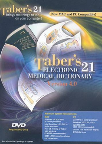 Taber’s 21 Electronic Medical Dictionary, Version 4.0 by Donald Venes