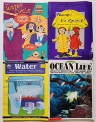 Teacher Reproducible Activity Books Lot Ocean Water Cycle Theme Unit Art Vintage