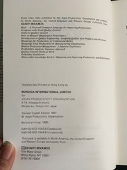 100 MANAGEMENT CHARTS by Soichiro Nagashim 1990 Asian Productivity Organization