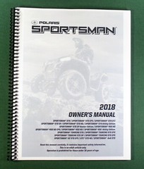 2018 Polaris Sportsman 570 ATV Owner’s Manual: Full Color & Clear Covers!