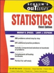 Schaum’s Outline of Statistics by Murray R. Spiegel; Larry J. Stephens