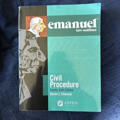 Emanuel Law Outlines Civil Procedure by Steven L. Emanuel (2014)