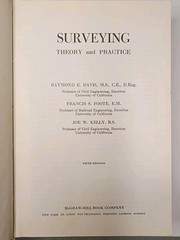 Vintage Surveying Theory And Practice Davis & Foote Fifth Edition 1966 McGraw-Hi