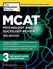 MCAT Psychology and Sociology Review, 3rd Edition: Complete Behavioral Scien…