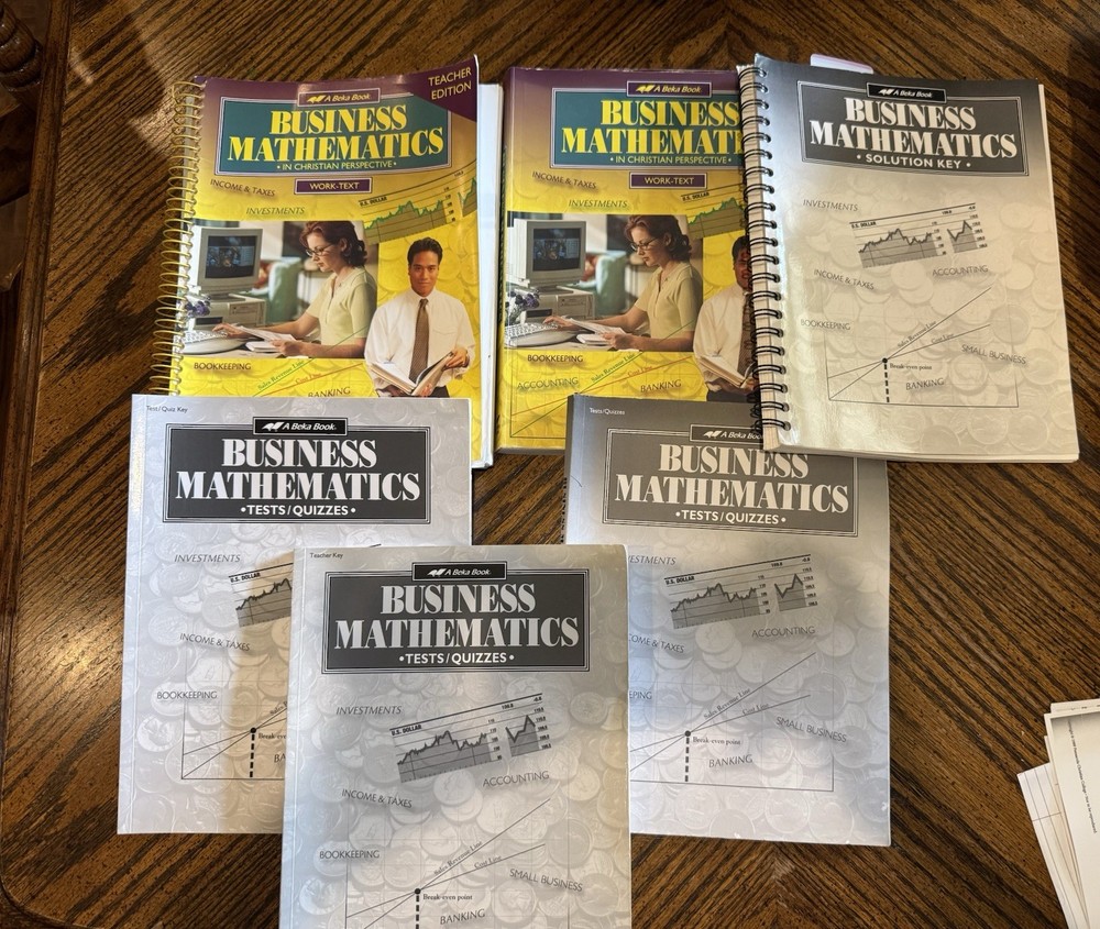 ABeka Book Business Mathematics 6 book set