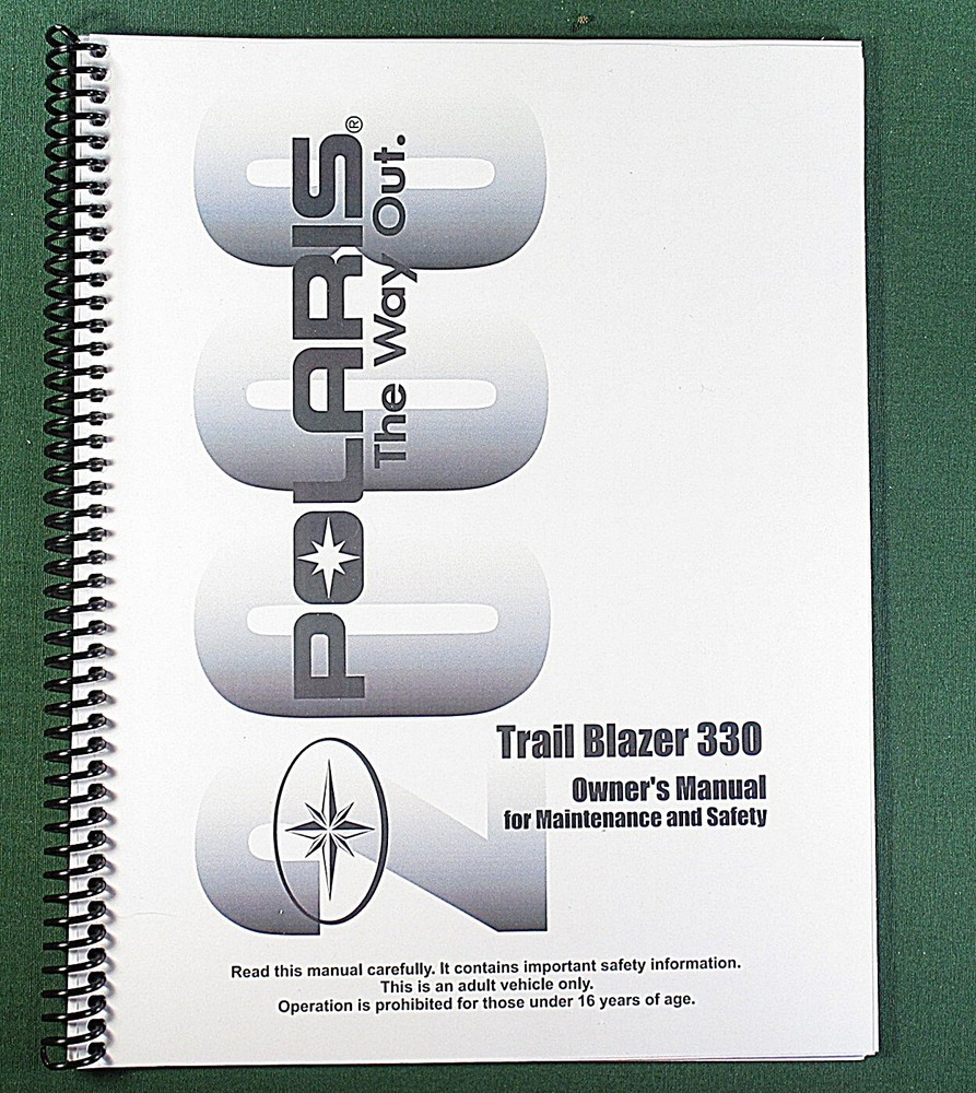 2008 Polaris Trail Blazer 330 Owner’s Manual: 122 pages & Protective Covers!