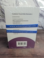 Sound Alike Flash Cards 3 Second Edition by Barbara Wilson (Cards,Flash Cards)