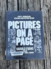 Pictures on a Page Harold Evans 1978 1st Edition USA Photojournalism