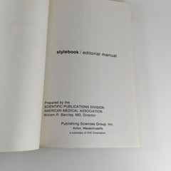Stylebook Editorial Manual of the AMA Wiliam R. Barclay 1976 6th Ed Paperback