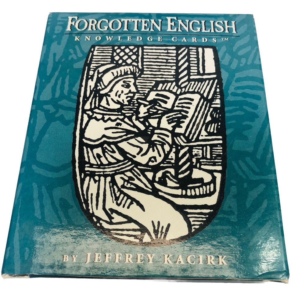 Forgotten English Educational Flash Card Deck Jeffrey Kacirk Pomegranate