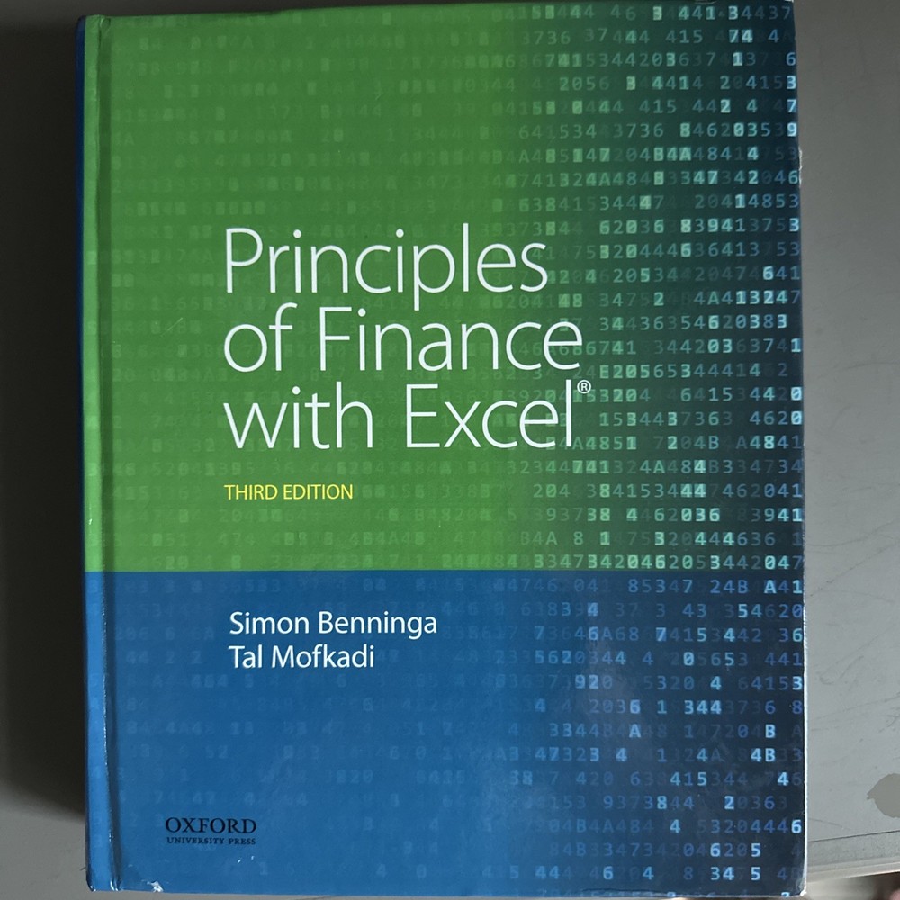 Principles of Finance with Excel by Benninga, Simon