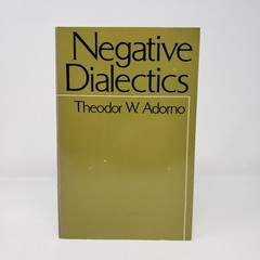 Negative Dialectics by Theodor W. Adorno (1981, Trade Paperback)