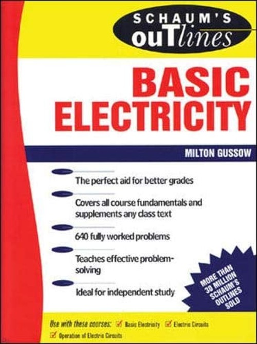 Schaum’s Outline of Basic Electricity Paperback W., Gussow, Milto