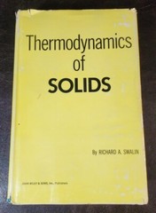 Thermodynamics of Solids, Richard Sealin, John Wiley & Sons, 1962. HC/DJ/G