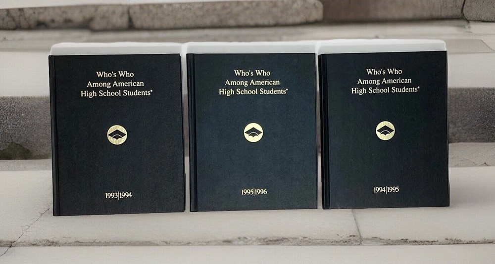 Who’s Who Among American High School Students Lot Of 3 1993-96 Ca. Guam/Samoa HI