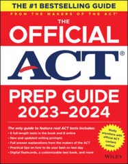 The Official ACT Prep Guide 2023-2024, (Book Online Course) – Paperback – GOOD