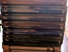 The Great Courses Books & DVD~New Sealed, 11 different Sets~Math~Music~Science &