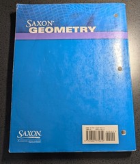 Saxon Geometry Textbook, Solutions, & Test Book Curriculum Set-ACCEPTABLE