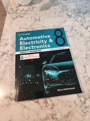 Today’s Technician AUTOMOTIVE ELECTRICITY & ELECTRONICS Classroom Manual 8th Ed