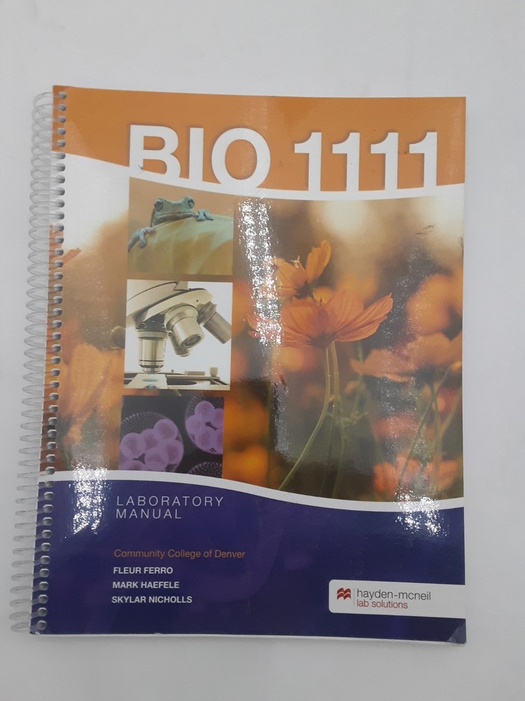 BIO 1111 Lab Manual – 9781533977311