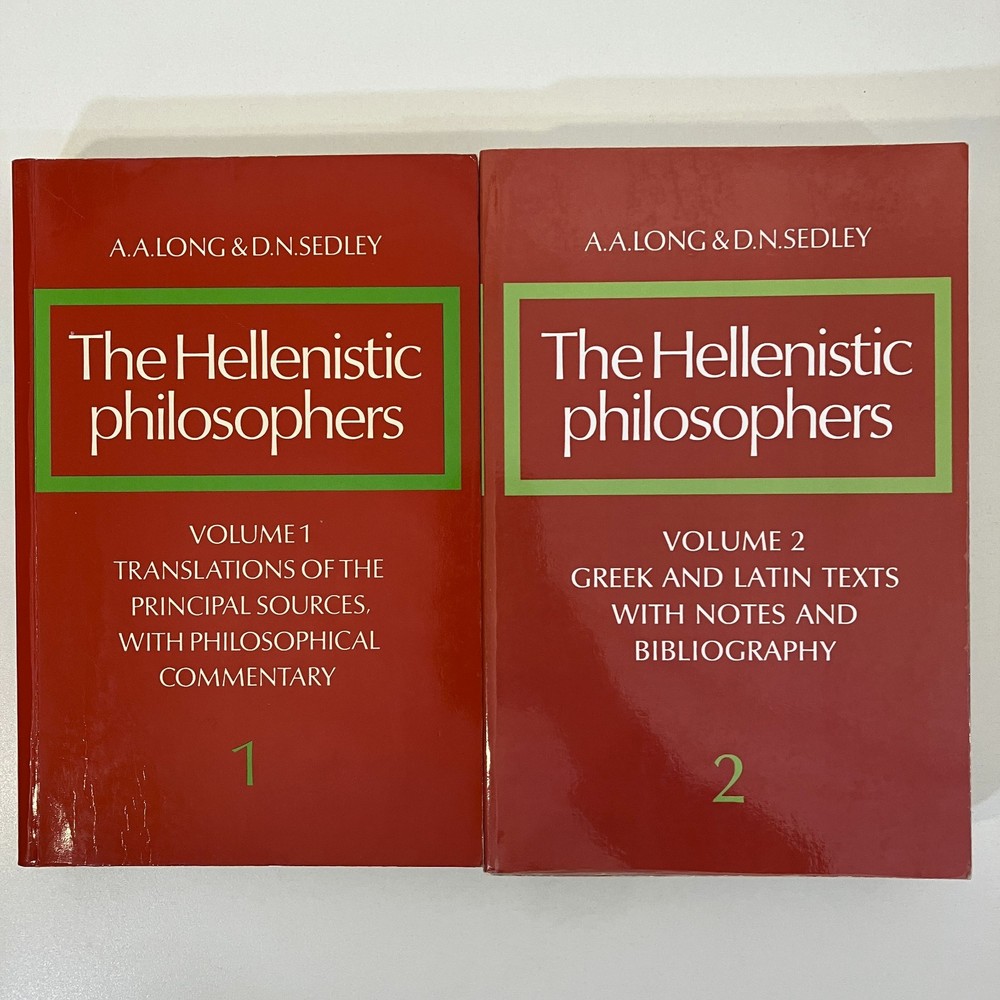 The Hellenistic Philosophers Vols 1-2 AA Long & DN Sedley TPB Set Cambridge