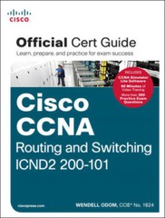 CCNA Routing and Switching ICND2 200-101 Official Cert Guide – Hardcover – GOOD