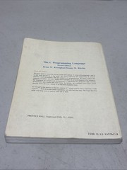 C Programming Language, 2nd – Paperback, by Brian W. Kernighan