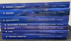 UWorld 2026-2027 MCAT Prep Books Set of 8 Books (No Digital Code) Books Only