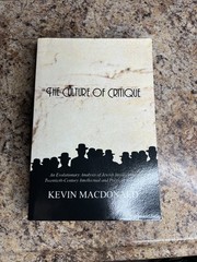 Kevin MacDonald The Culture of Critique (Paperback)