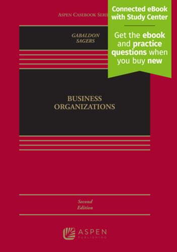 Business Organizations: [Connected eBook with Study Center] by Gabaldon: Used