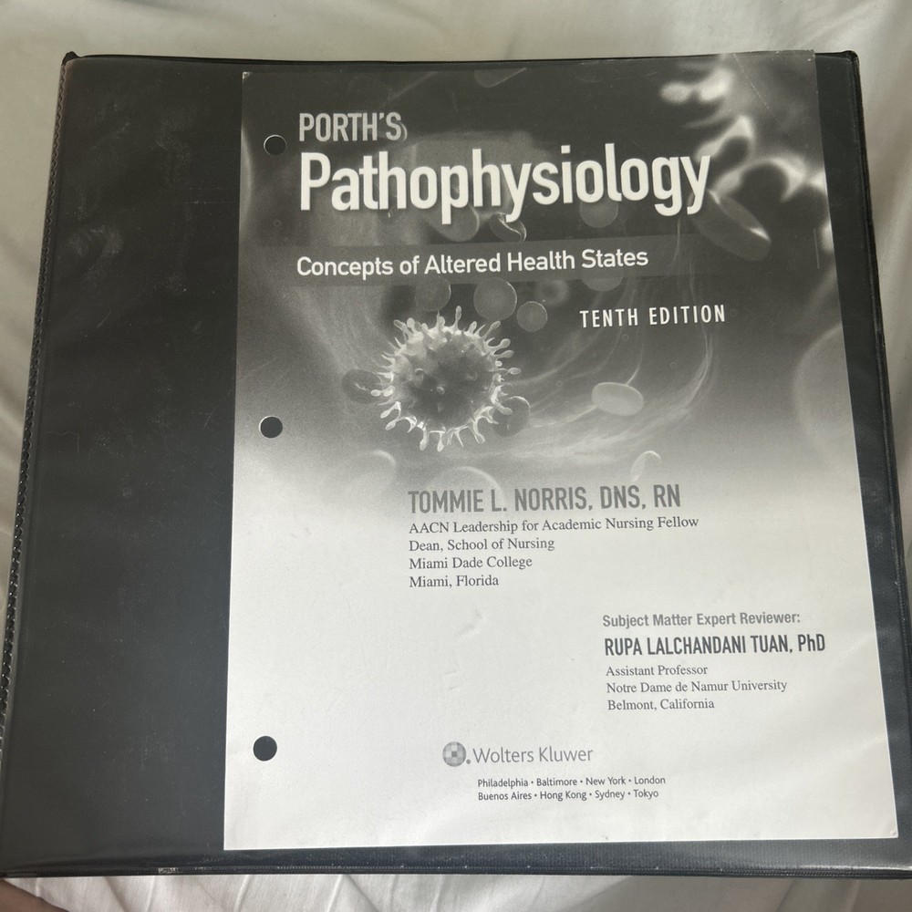 New Porth’s Essentials of Pathophysiology Tenth Edition Loose-leaf B&W Version