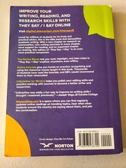 They Say I Say by Cathy Birkenstein and Gerald Graff (2021, Trade Paperback)