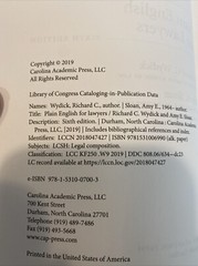 Plain English for Lawyers Paperback Sixth (6th) Ed By Richard C. Wydick GOOD