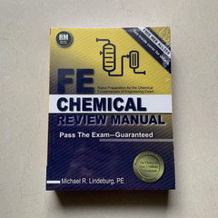 FE Chemical Review Manual 1st Edition by Michael R. Lindeburg Exam Prep Book