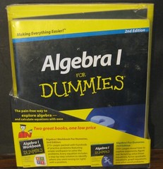 Algebra I for Dummies Book and Workbook 2nd Edition – Unused – Never Opened