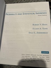Probability and Statistical Inference by Dale Zimmerman, Robert E. Very G B-15