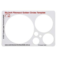 Fibonacci Spiral Stencil Template Golden Ratio Tool for Drawing and Design