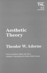 AESTHETIC THEORY (THEORY AND HISTORY OF LITERATURE) By Theodor W. Adorno VG