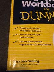 Algebra I for Dummies + Workbook by Sterling & Cliffs Quick Reference Book Lot