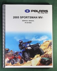 2004-2005 Polaris Sportsman MV7 Service Manual: 312 Pages & Protective Covers
