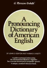 A Pronouncing Dictionary of American English – Hardcover – VERY GOOD