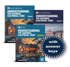 Mike Holt 2023 Understanding the NEC Book Package with Answer Keys
