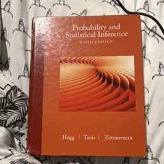 Pearson Probability and Statistical Inference Ninth Edition Hogg Tanis Book