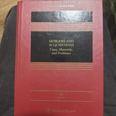 Mergers and Acquisitions Cases, Materials, and Problems Fifth Edition By Maynard