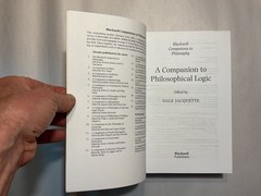 A Companion To Philosophical Logic Dale Jacquette Blackwell Books Fine